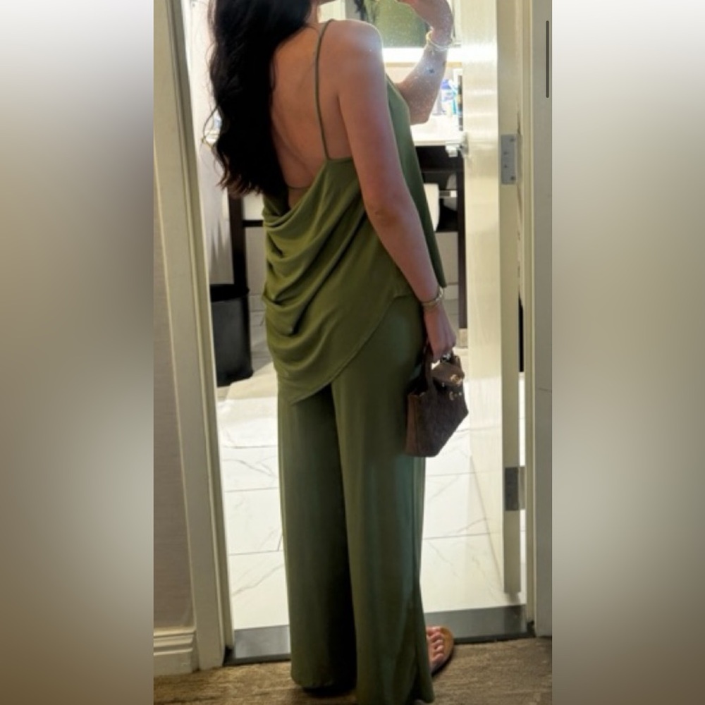 Zara Stylish Green Jumpsuit